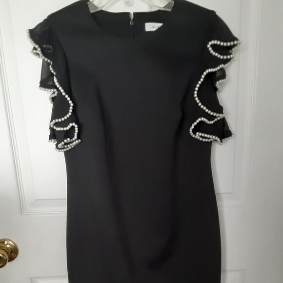 Calvin Klein Black Dress Size 8 - Picture 1 of 3